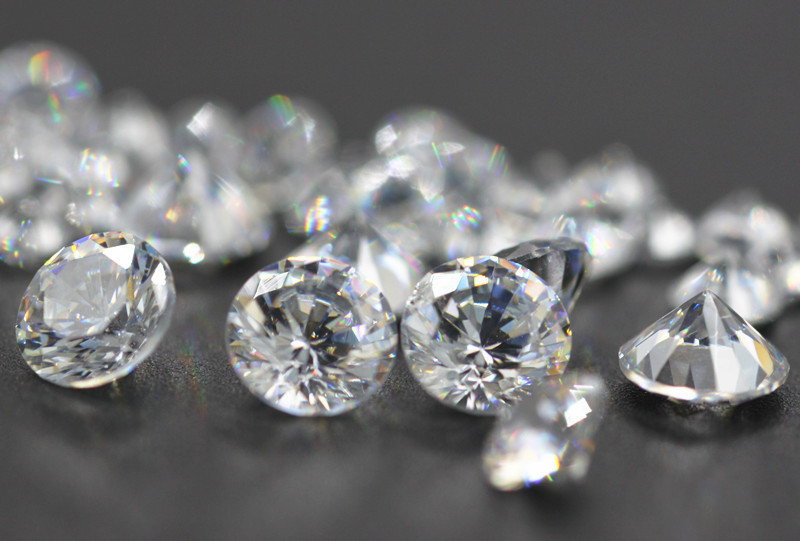 白色圆形锆石裸石散颗人造宝石0.8-15mm首饰手表镶钻diy饰品配钻