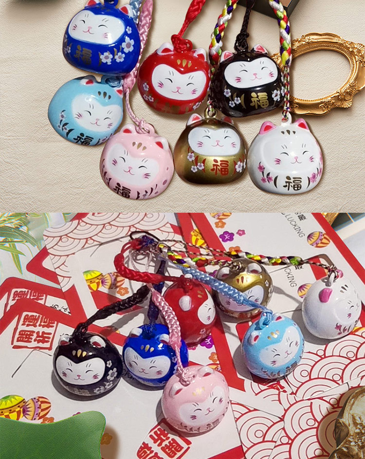 日本浅草寺御守水音铃清水寺水琴铃铛除厄开运护身符手机包包挂件