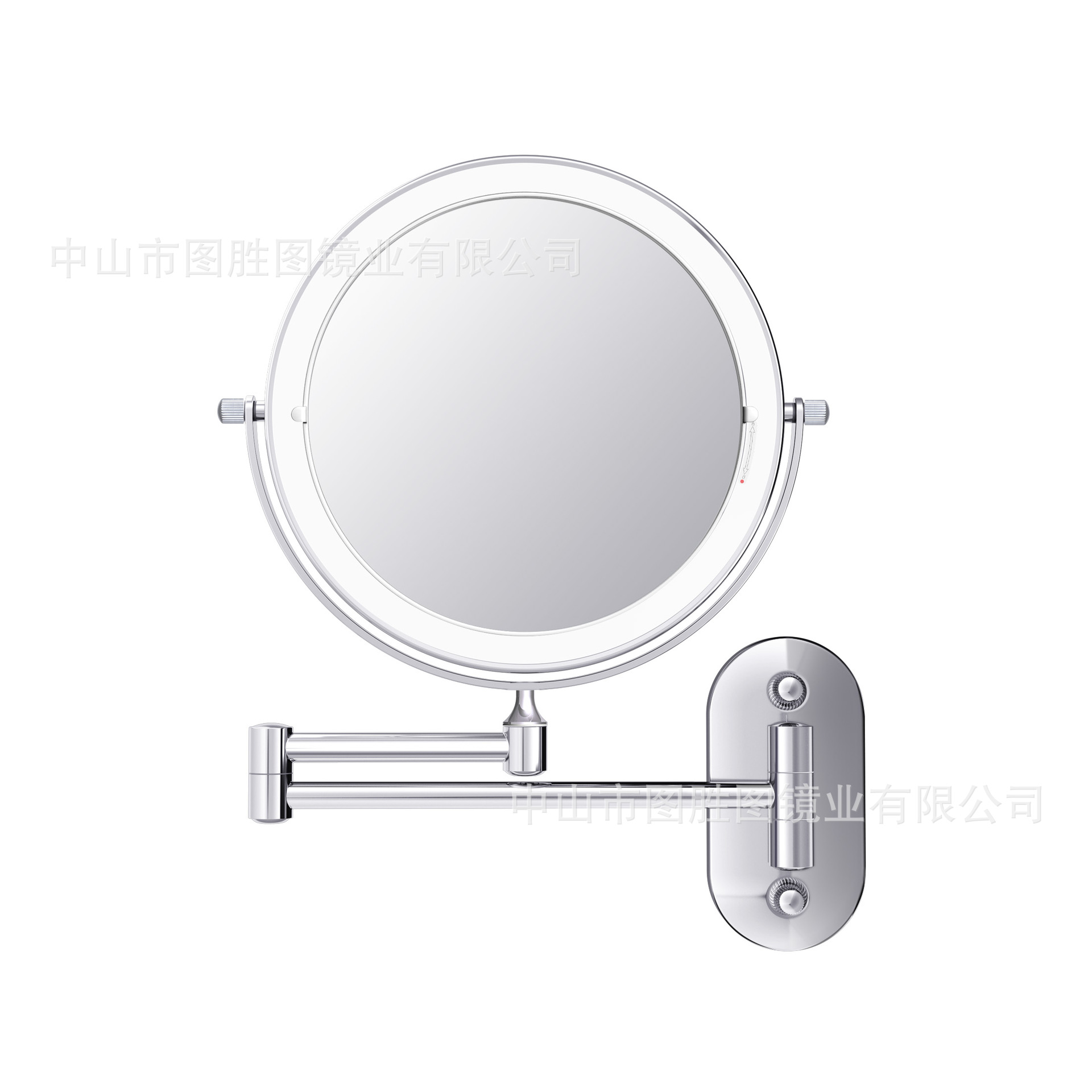 Tucson Picture Bathroom Mirror Wall Hanging Folding Mirror Hotel Punch-Free Double-Sided Led Dressing Hairdressing Mirror with Light