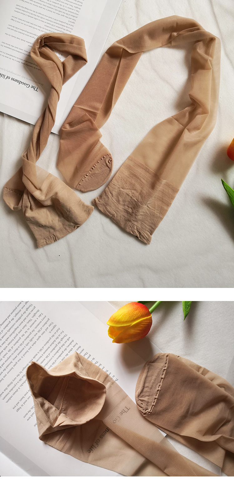 梦韵4006丝袜女春秋防勾挂高筒情趣黑色性感薄款过膝大腿长筒袜女