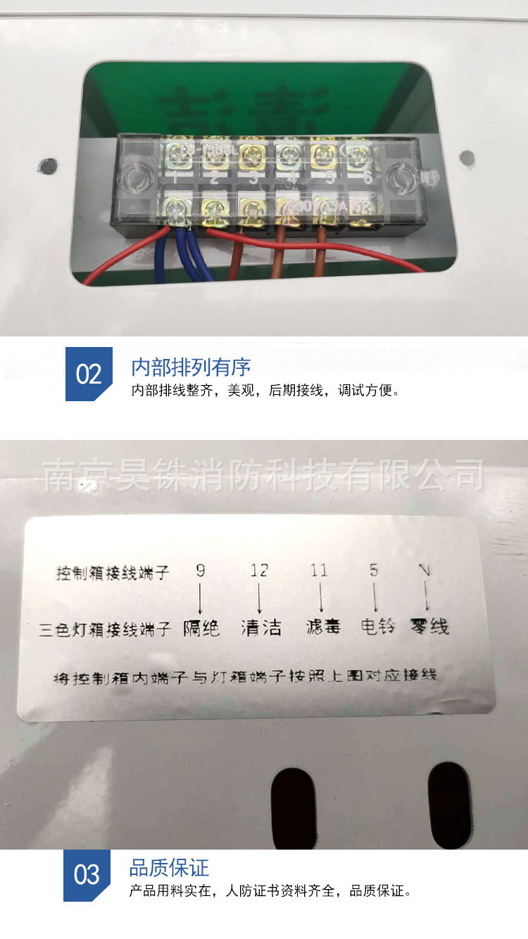 dr-tfx人防民防 三防通风方式三色信号灯箱 三色标志灯箱