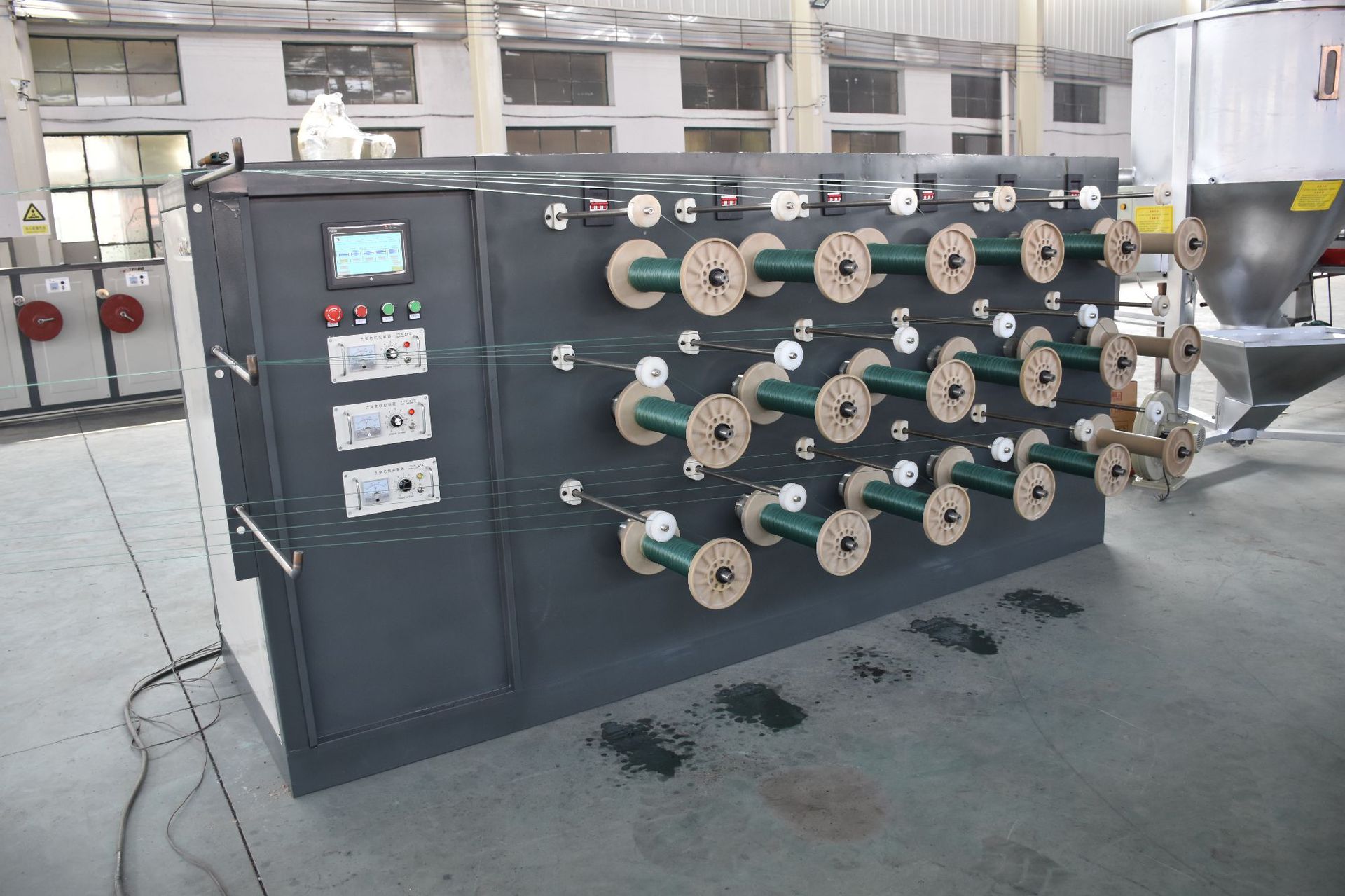 pp pe南韩麻拉丝机生产线 亚麻拉绳拉丝机扁丝拉丝机组