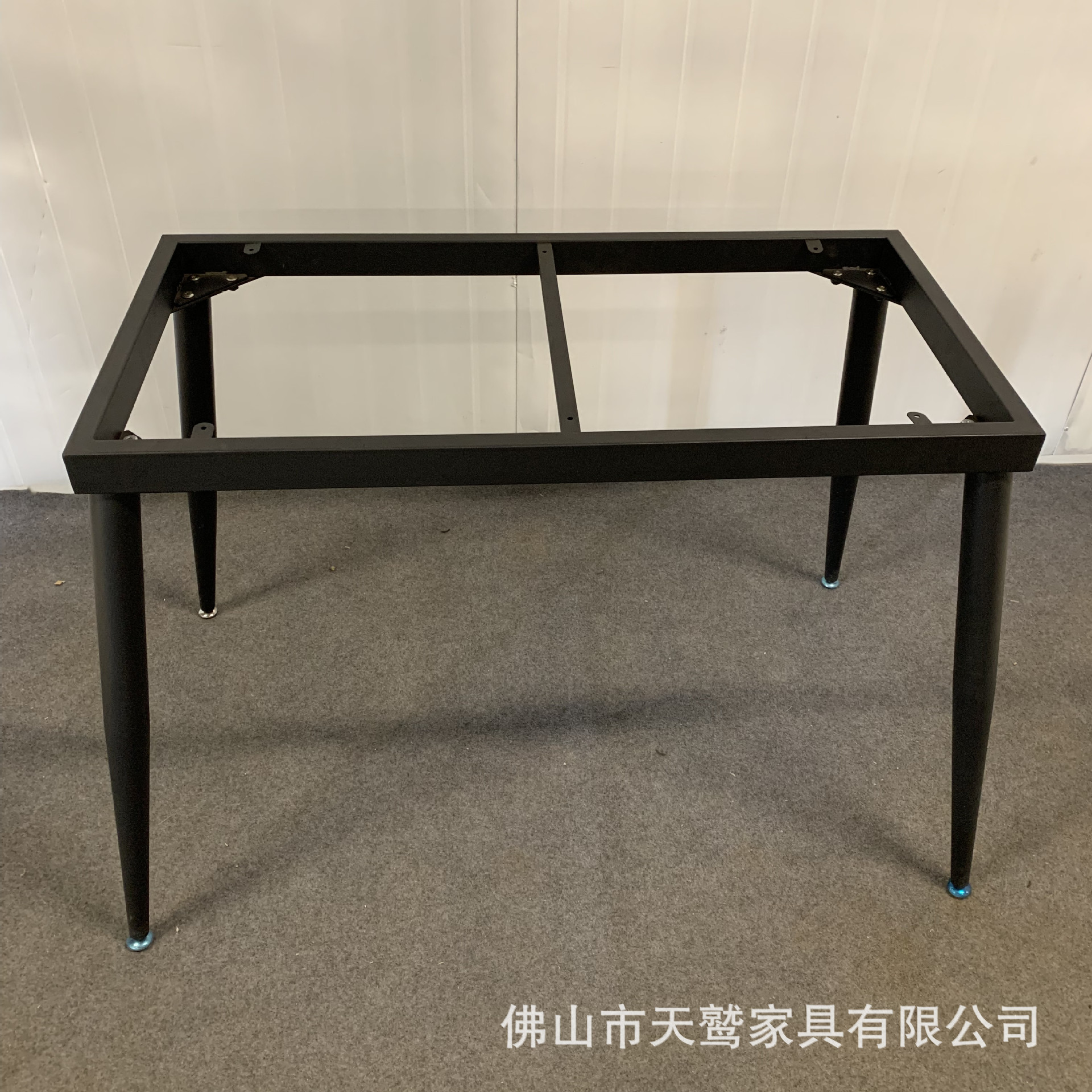 现货岩板餐桌架时尚简约餐桌架网红架黑色带吸盘层板支架配件