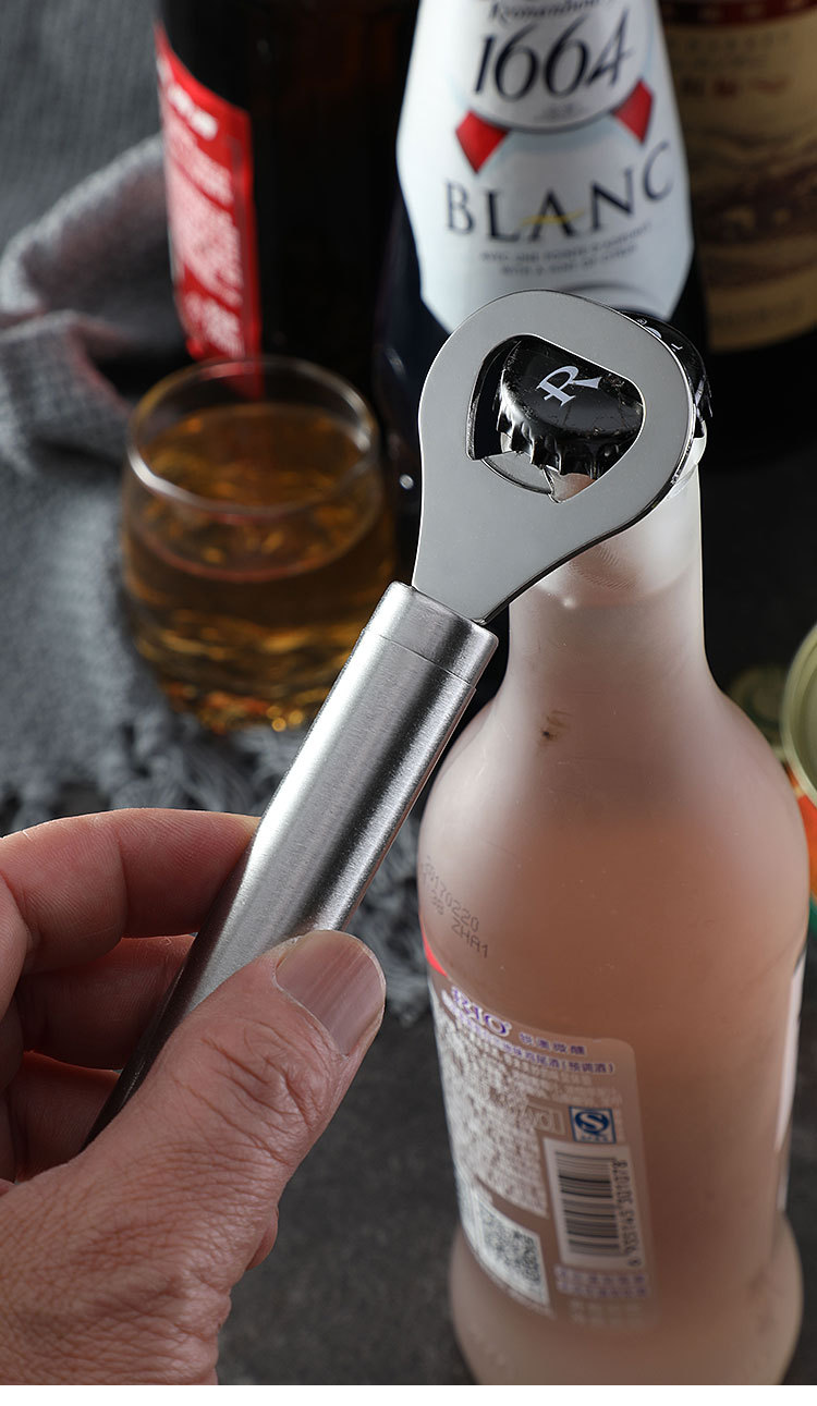 不锈钢简约酒具开瓶器创意啤酒起瓶器酒起子厨房小工具开酒器酒刀