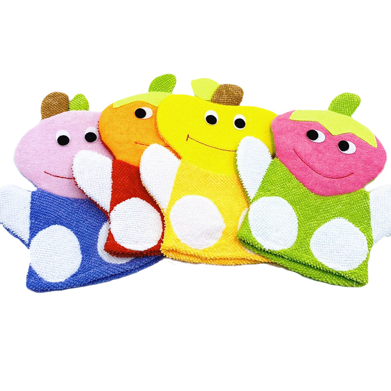 New Fruit Children Bath Gloves Cartoon Bath Gloves Bath Supplies Baby Bath Supplies