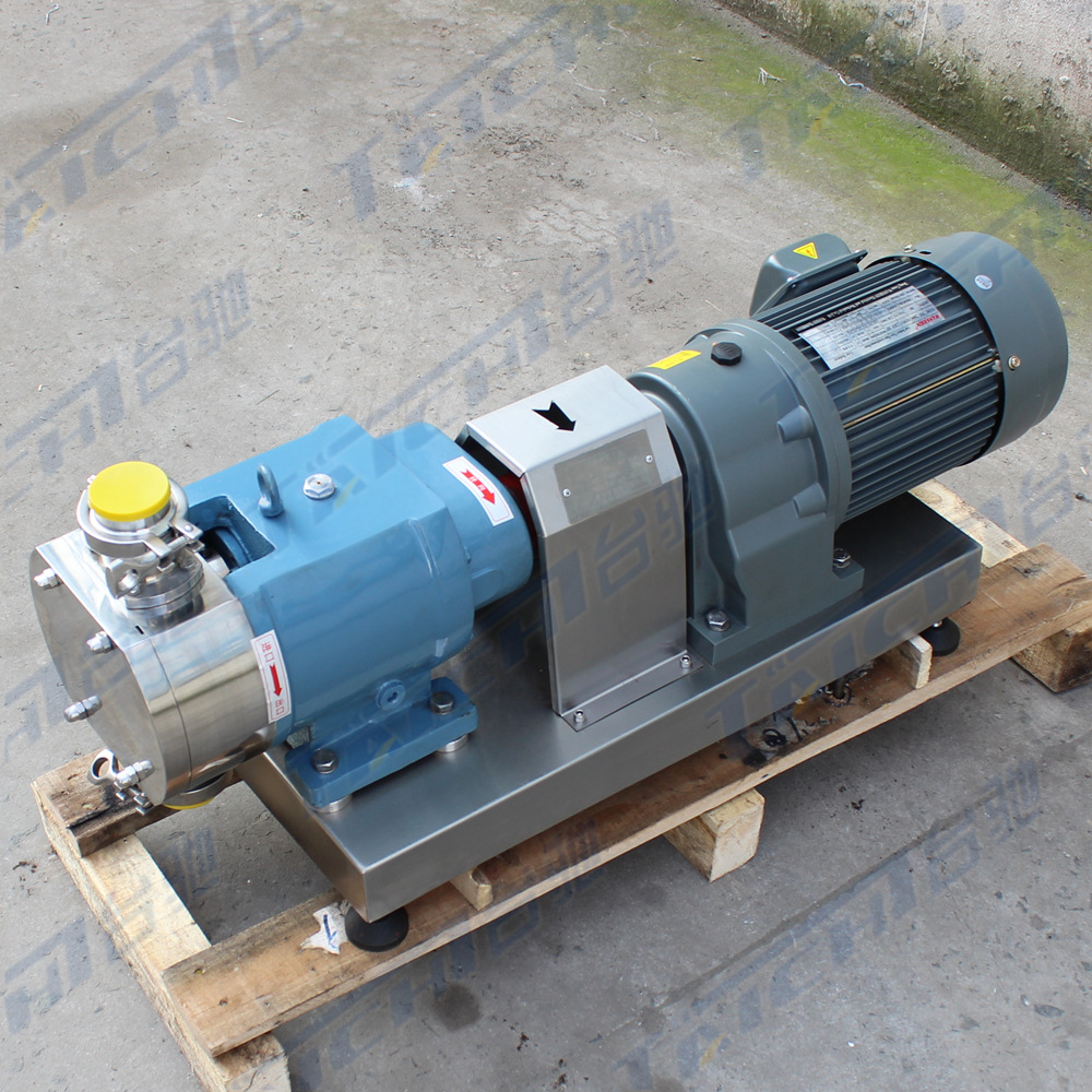 转子泵不锈钢 凸轮式双转子泵 齿轮减速转子泵 上进下出