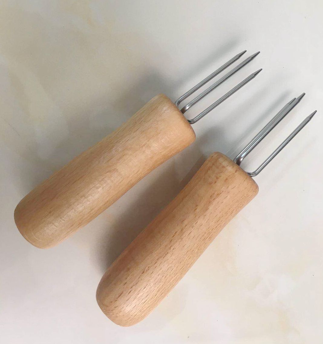 厂家批发三叉艾灸延长器防烫刮灰锥手持叉子艾条艾柱三叉锥子