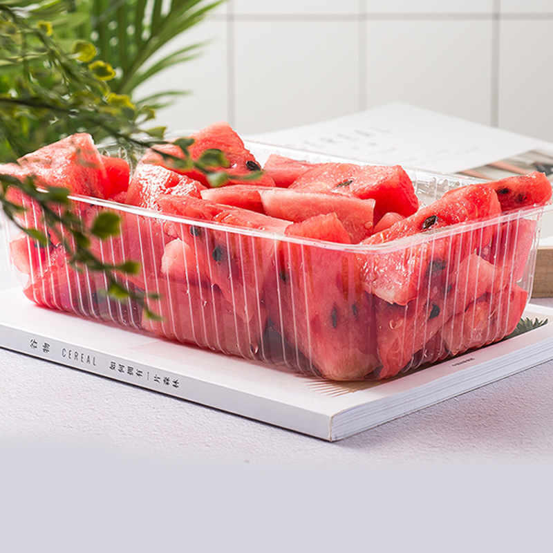 加厚斤容量一次性透明水果盒塑料托盘鲜切盒西瓜打包鲜果包装盒
