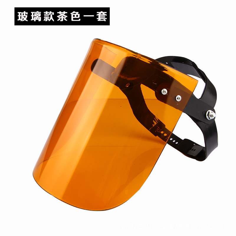 Wholesale Protective Mask Anti-Splash Head-Mounted Protective Welding Mask Small Organic Glass Drop-Resistant Semi-Closed