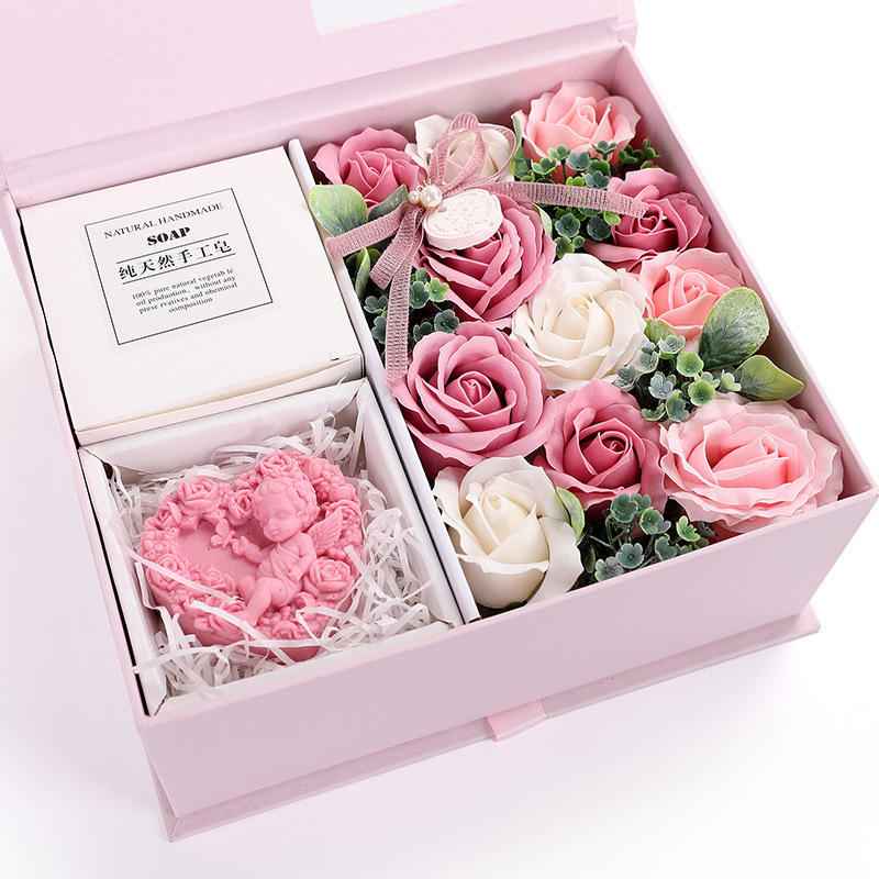 母亲节礼物花盒香皂花礼盒520情人节生日玫瑰花创意实用礼品批发