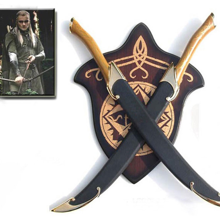 魔戒指环王之莱戈拉斯精灵王子双剑 西洋挂板剑 装饰剑 未开刃