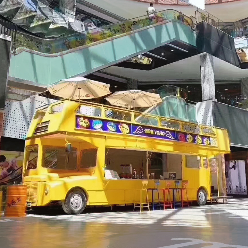 快餐车电动四轮小吃车 烤猪蹄卷饼摆摊车早餐设备 地摊夜市美食车