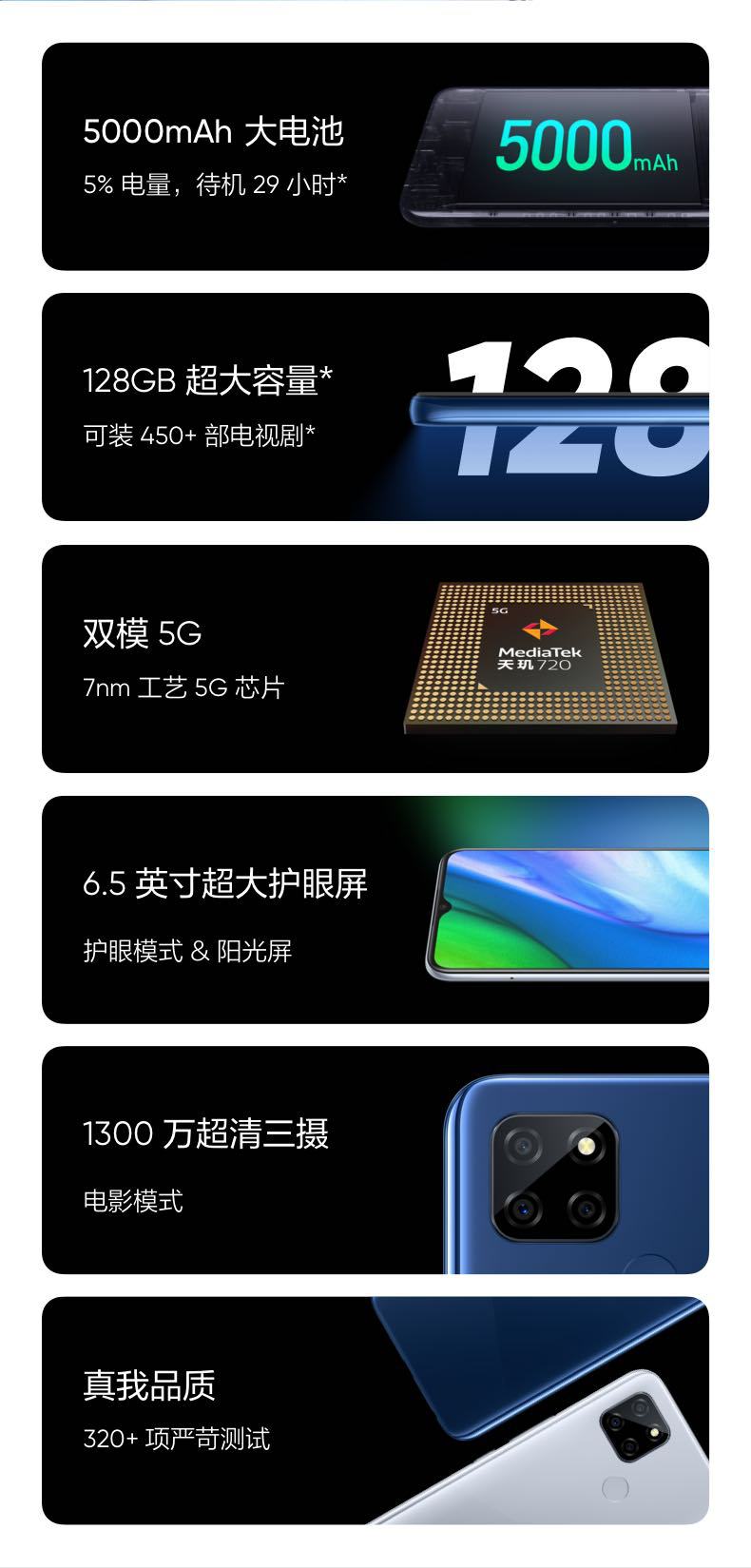 realme真我v3全网通5g手机官方oppo提供售后5000毫安官方批发