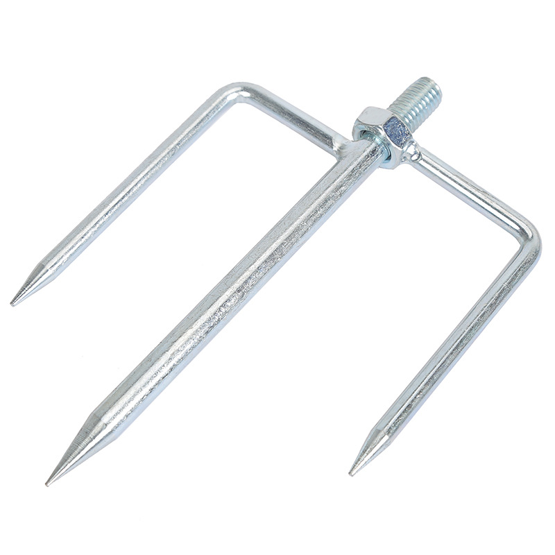 渔具上新通用钓鱼伞地插配件 太阳伞三角地插伞叉 钓伞固定地插