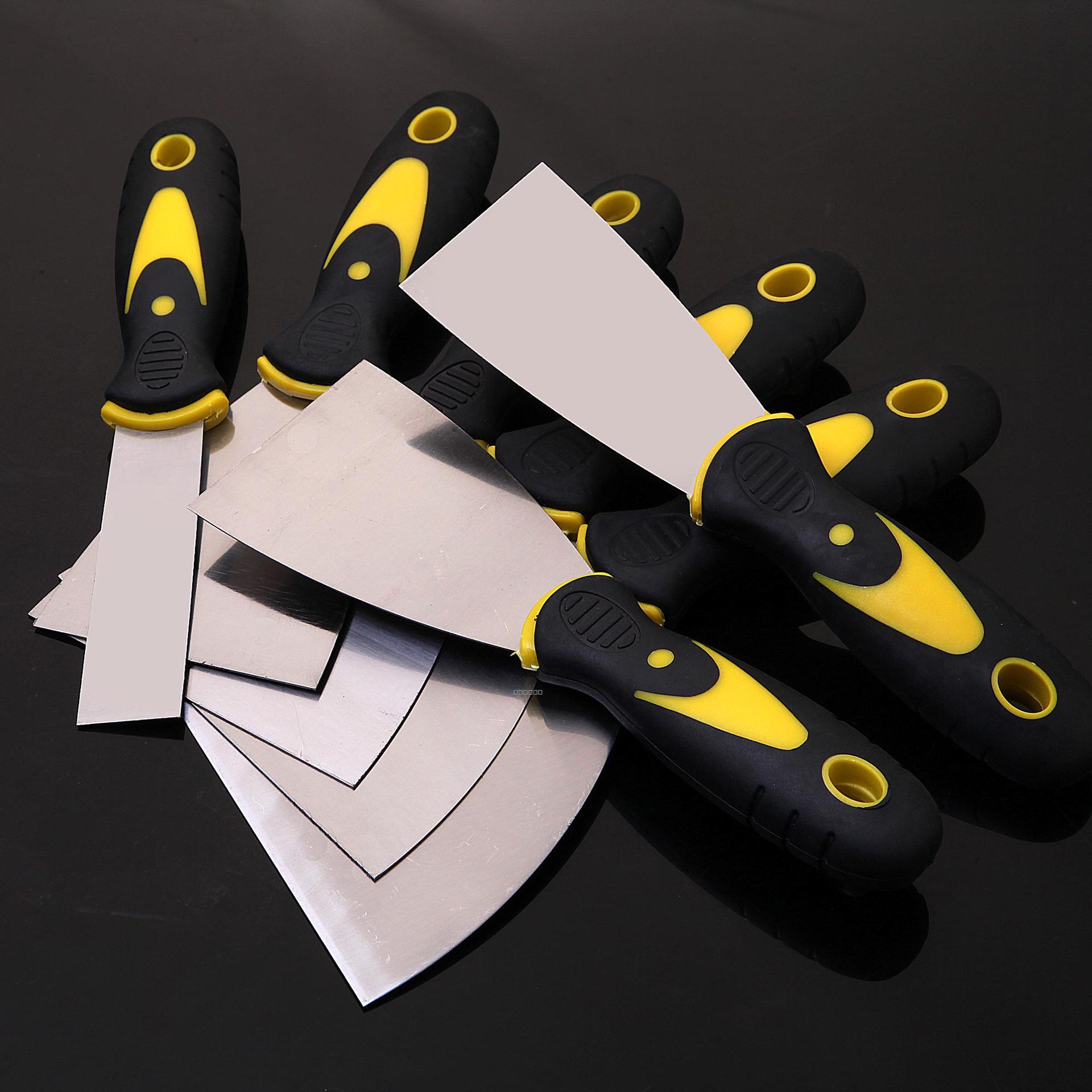 油灰刀不锈钢刮刀灰铲刮腻子木柄油漆工批灰刀铲子刀清洁刀小铲刀