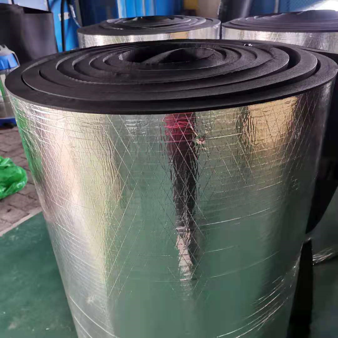 铝箔贴面不干胶橡塑板 隔音隔热橡塑海绵板30mm 空调橡塑保温板