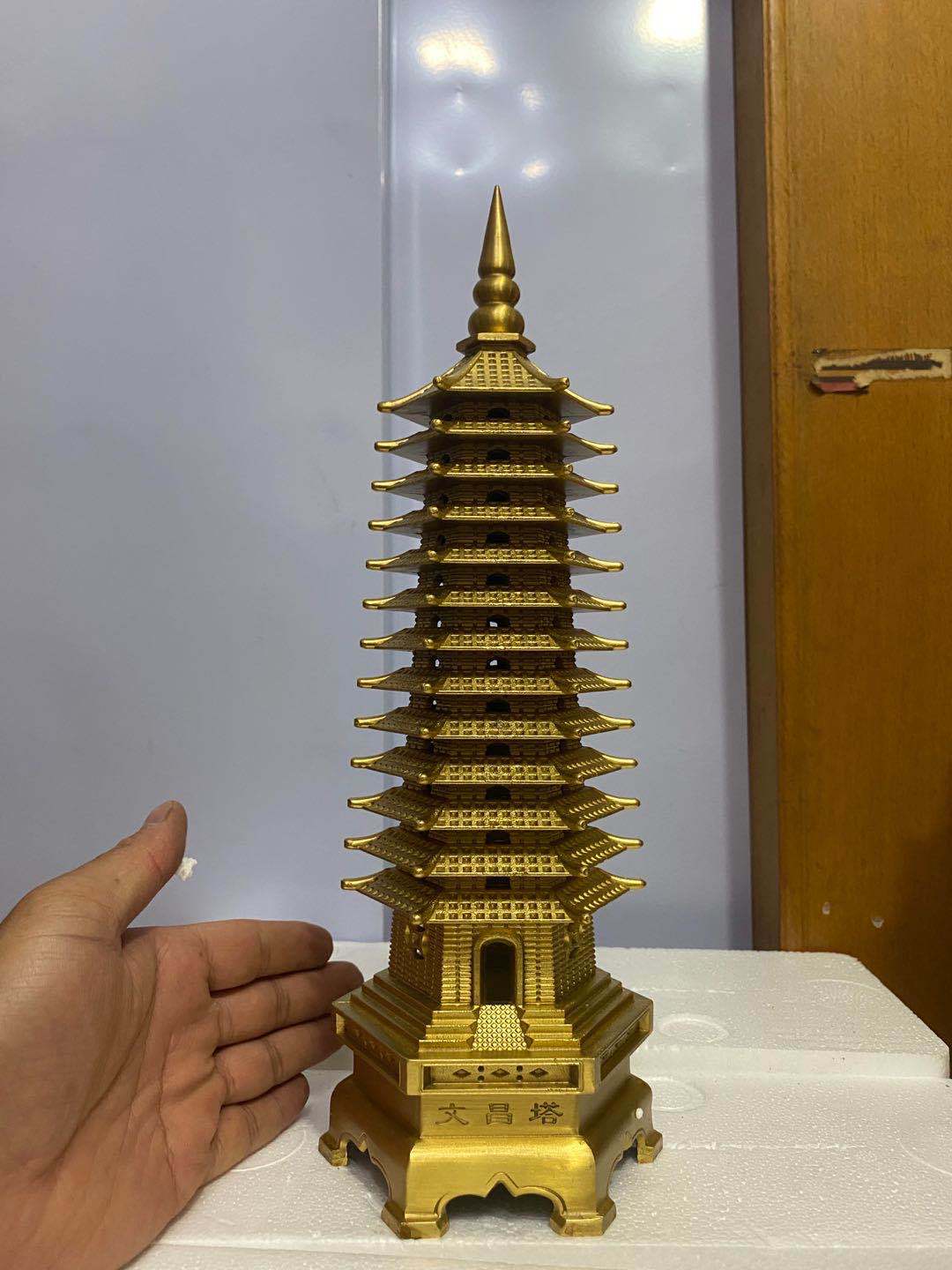 纯铜文昌塔摆件九层十三层助学业事业客厅书房送礼工艺品厂家直销