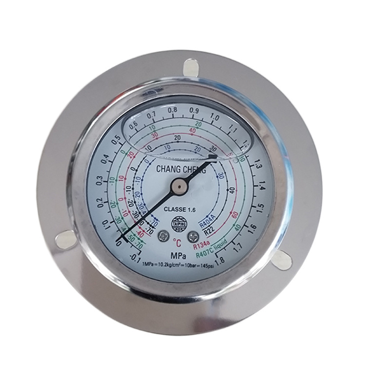 厂家直销雪种表冷媒表头空调加氟表压力检压表油压高压低压减压表