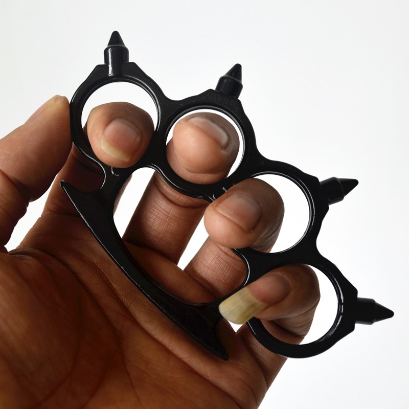 尖头虎指环手扣拳扣防卫指节套指虎拳环铁四指合法防身武器手撑子