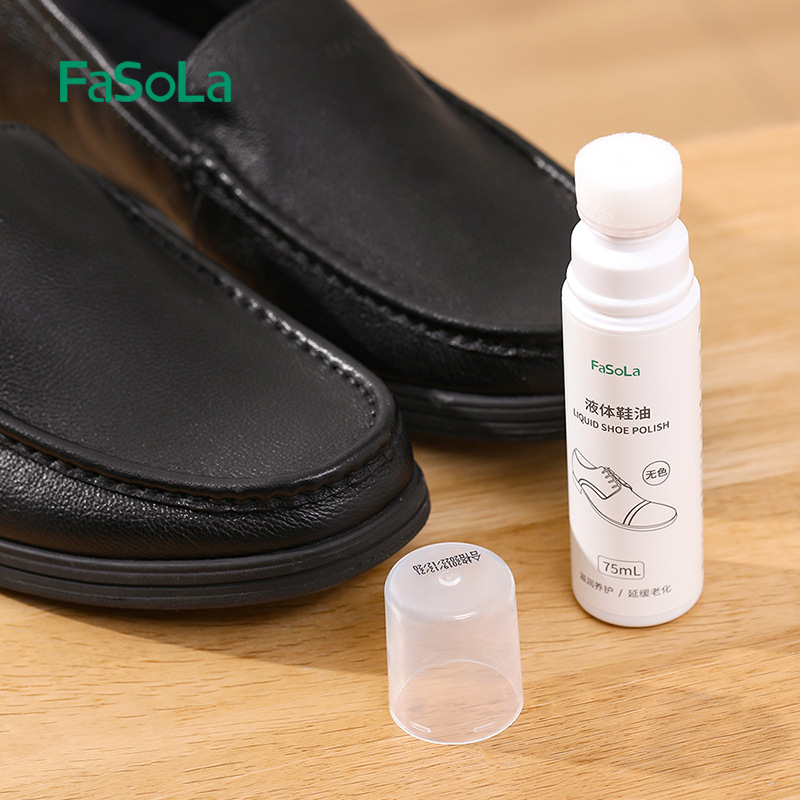fasola无色液体鞋油通用皮鞋养护去污油滋润养护延缓老化鞋油