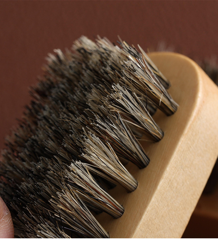小号猪毛刷 上油鞋刷清理毛屑处理 手工diy皮革工具9.2cm 4930