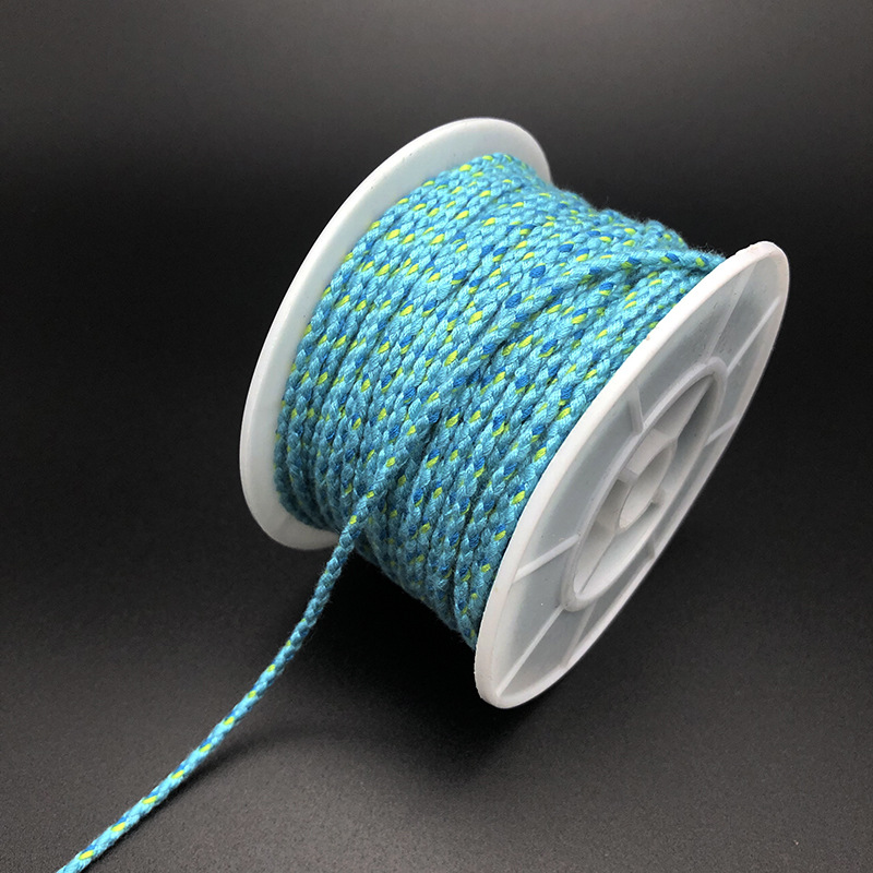 a色藏式花色手搓流苏线四色编织棉绳手工diy文玩佛珠串珠线三花线