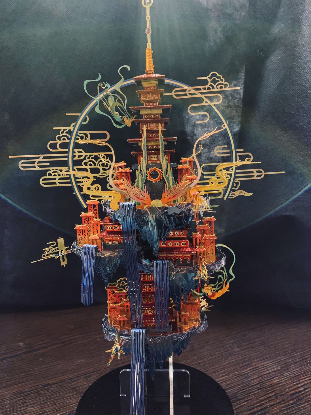 艺模蓬莱仙岛装3d金属模型手工拼图玩具女朋友生日礼物礼品摆件