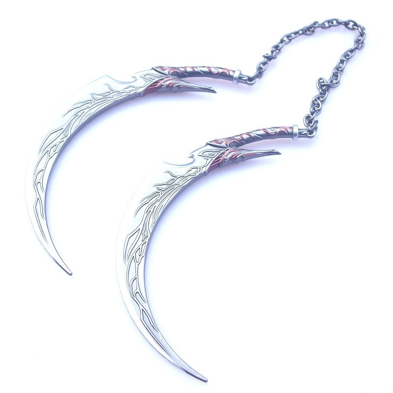 唐三锤邪月刃兵器合金模型