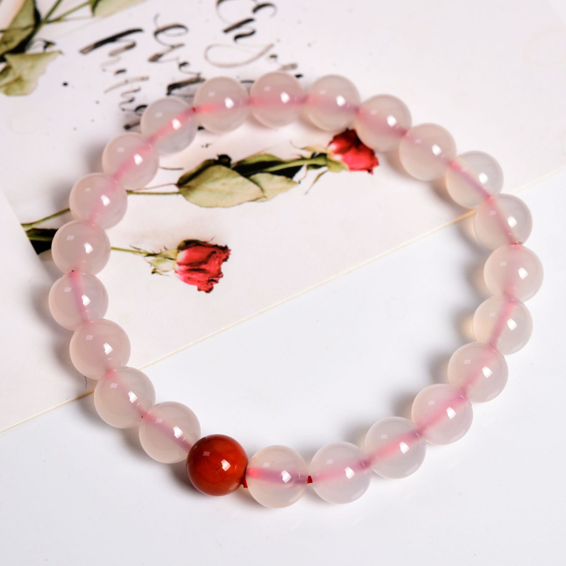 2020新款南红荔枝冻手串简约时尚女式水晶手链手链厂家批发