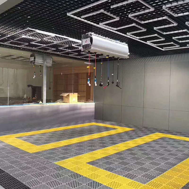 2cm洗车房汽车4s店塑料格栅板网格地垫地面地板洗车店拼接格栅