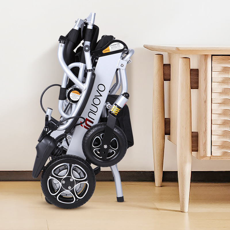 英洛华电动轮椅车老年人残疾人轻便可折叠智能全自动铝合金代步车