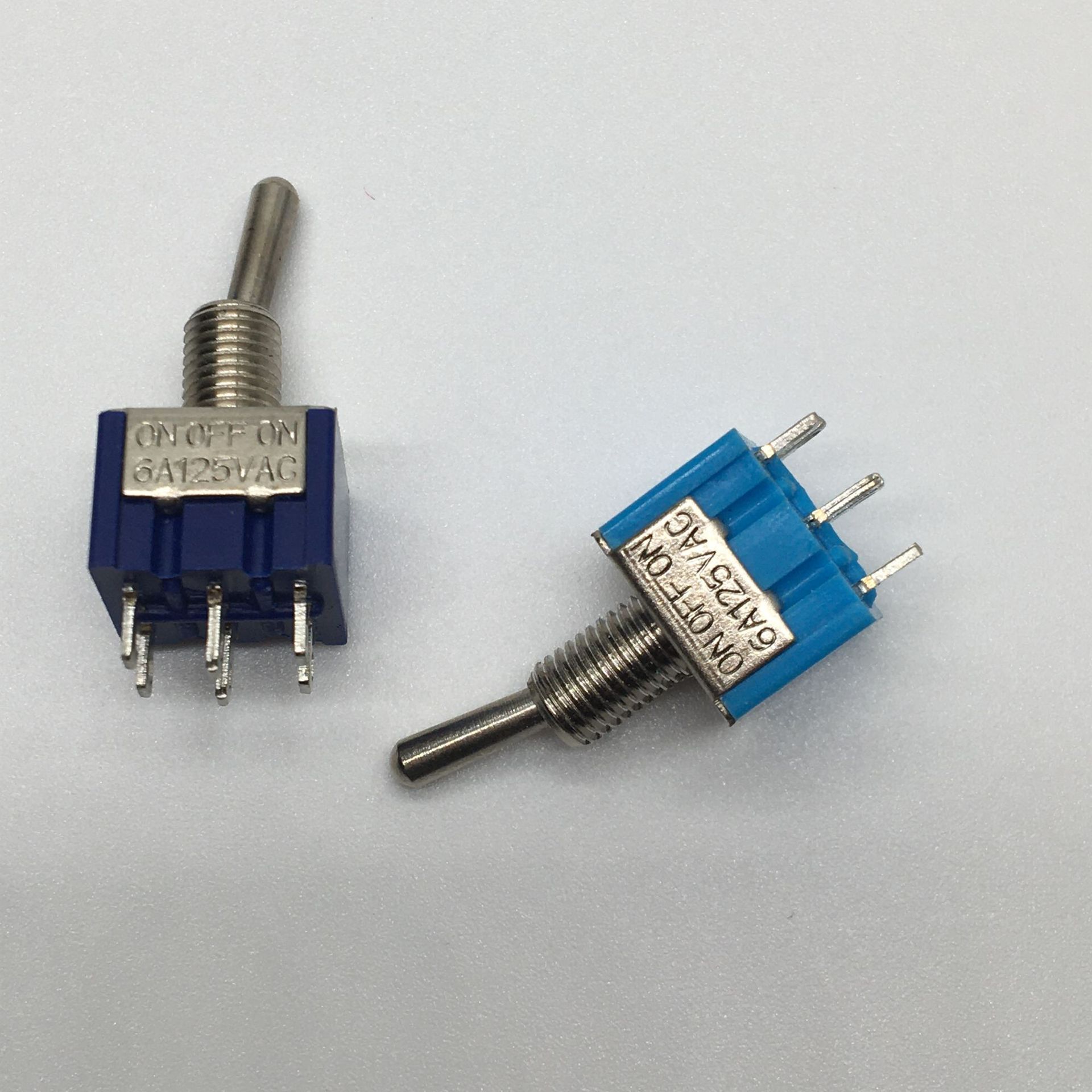 摇臂六脚两档开关汽车钮子开关摇杆开关摇柄小型钮子开关拨动开关