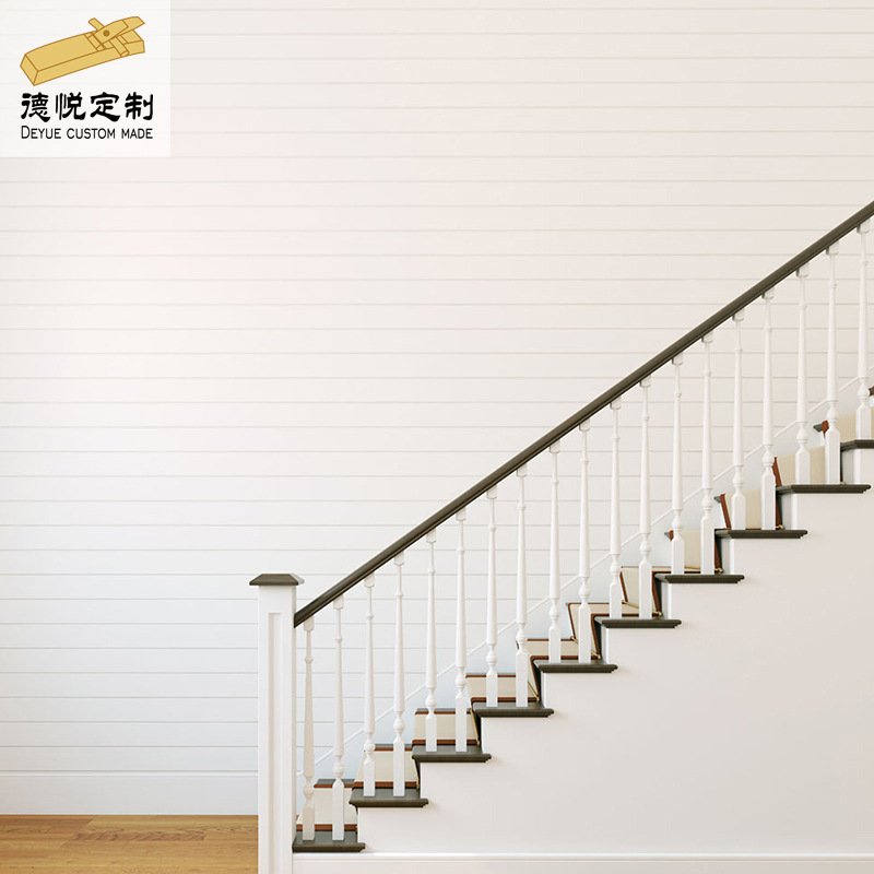 南京厂家订制楼梯栏杆立柱旋转楼梯实木扶手踏步