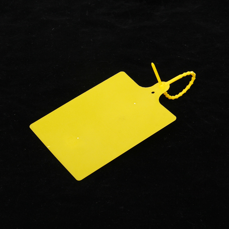 通用现货大号塑料扎带封条可贴快递单物流挂签标签货运吊挂牌批发