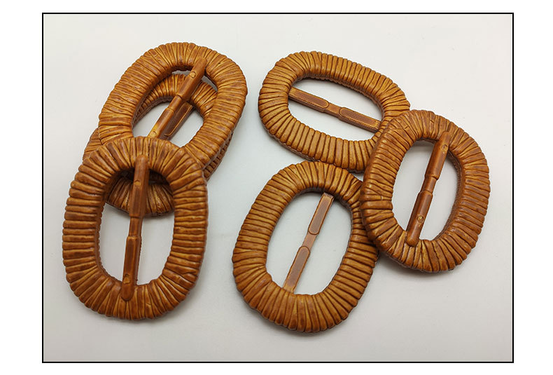 厂家直销塑料圆形三档扣 新款腰带调节竹节扣 风衣大衣装饰大衣扣