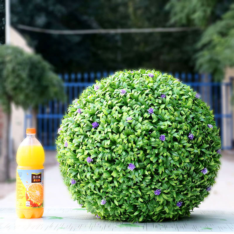 仿真草球商店酒店超市吊顶屋顶布景装饰绿植球仿真绿植挂饰球