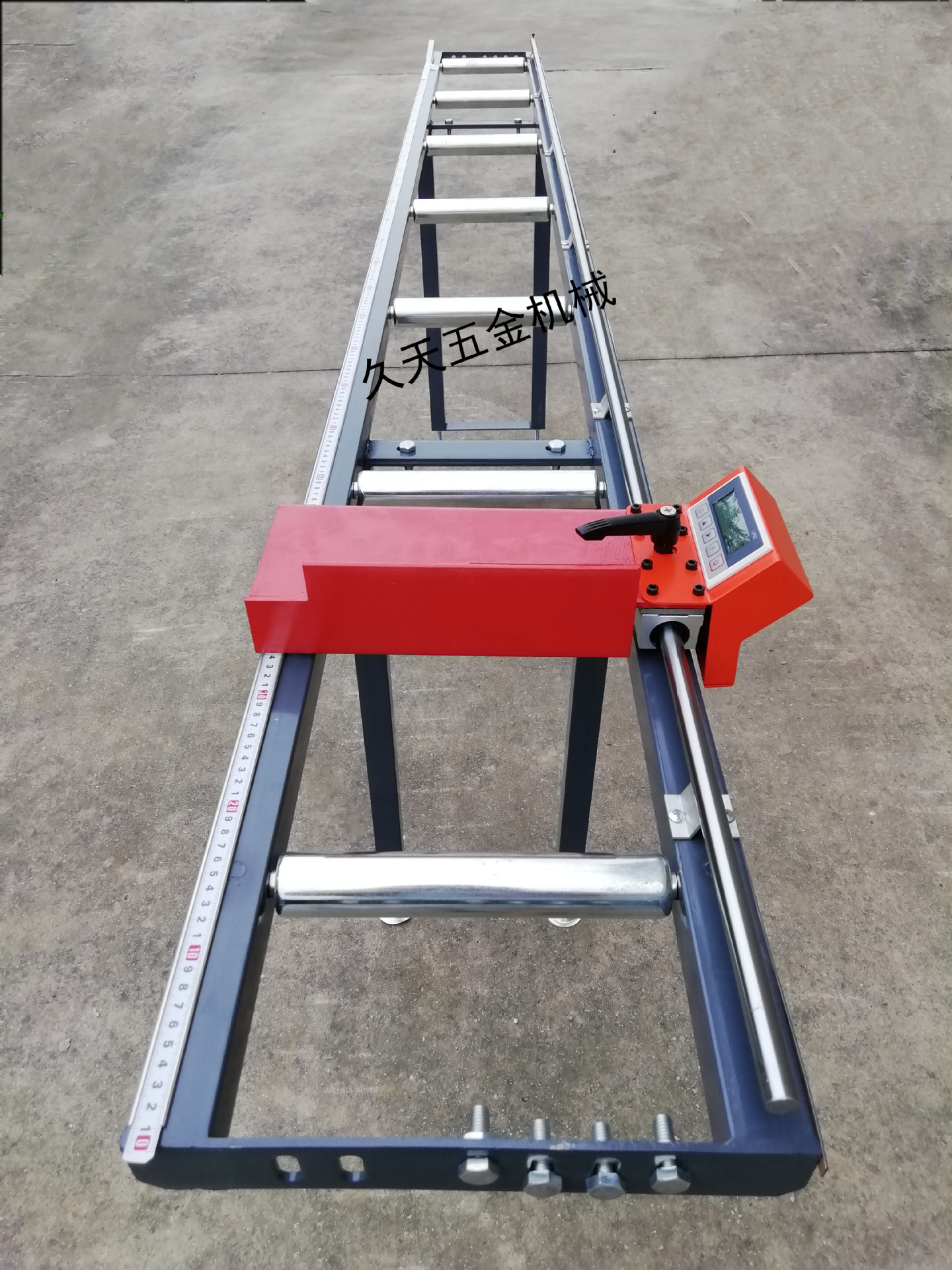 切管切割机铝材送料架滚筒托料架定位架数显送料架lp02数显表m503