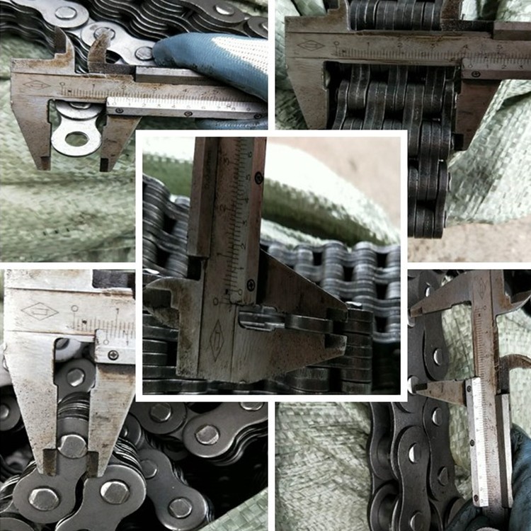 厂家钻机链条传动用短节距滚子链工业单排双排滚子链钻机提升链条