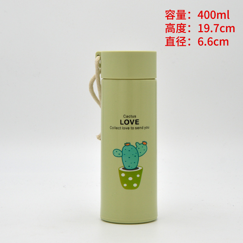 Advertising Cup Customized Logo Succulent Cartoon Business Cup Double Layer Plastic Box Glass Cup Opening Advertisement Gift Cup