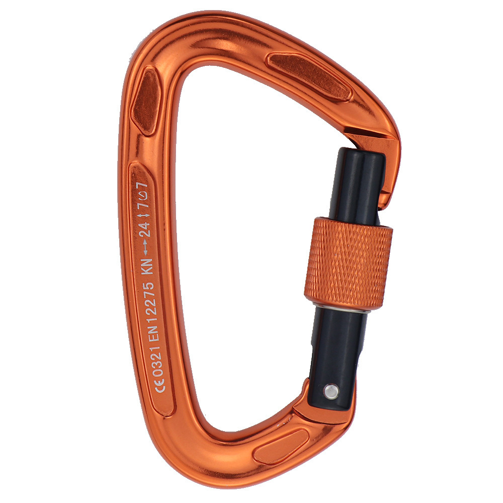 7075航空铝快挂攀岩主锁登山扣24kn主锁高空作业吊扣安全钩安全扣