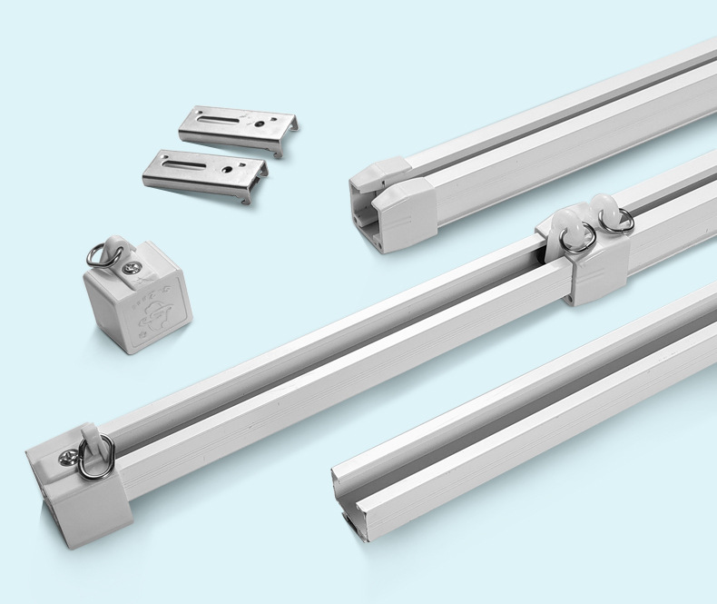 伸缩窗帘轨道子母轨铝合金窗帘轨道原创设计专利产品