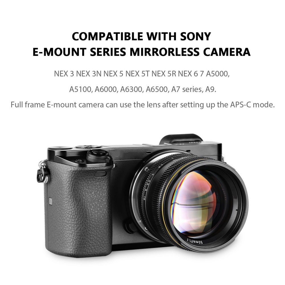 kamlan50mm f1.1大光圈手动aps-c微单镜头适用佳能索尼富士m43