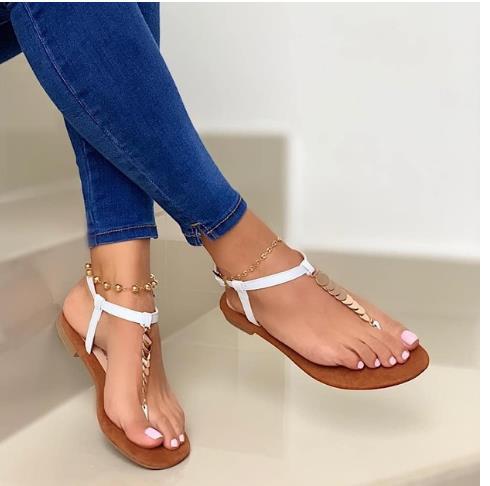 2020年夏季新品ebay外贸夹趾平底40-43休闲凉鞋沙滩鞋sandals