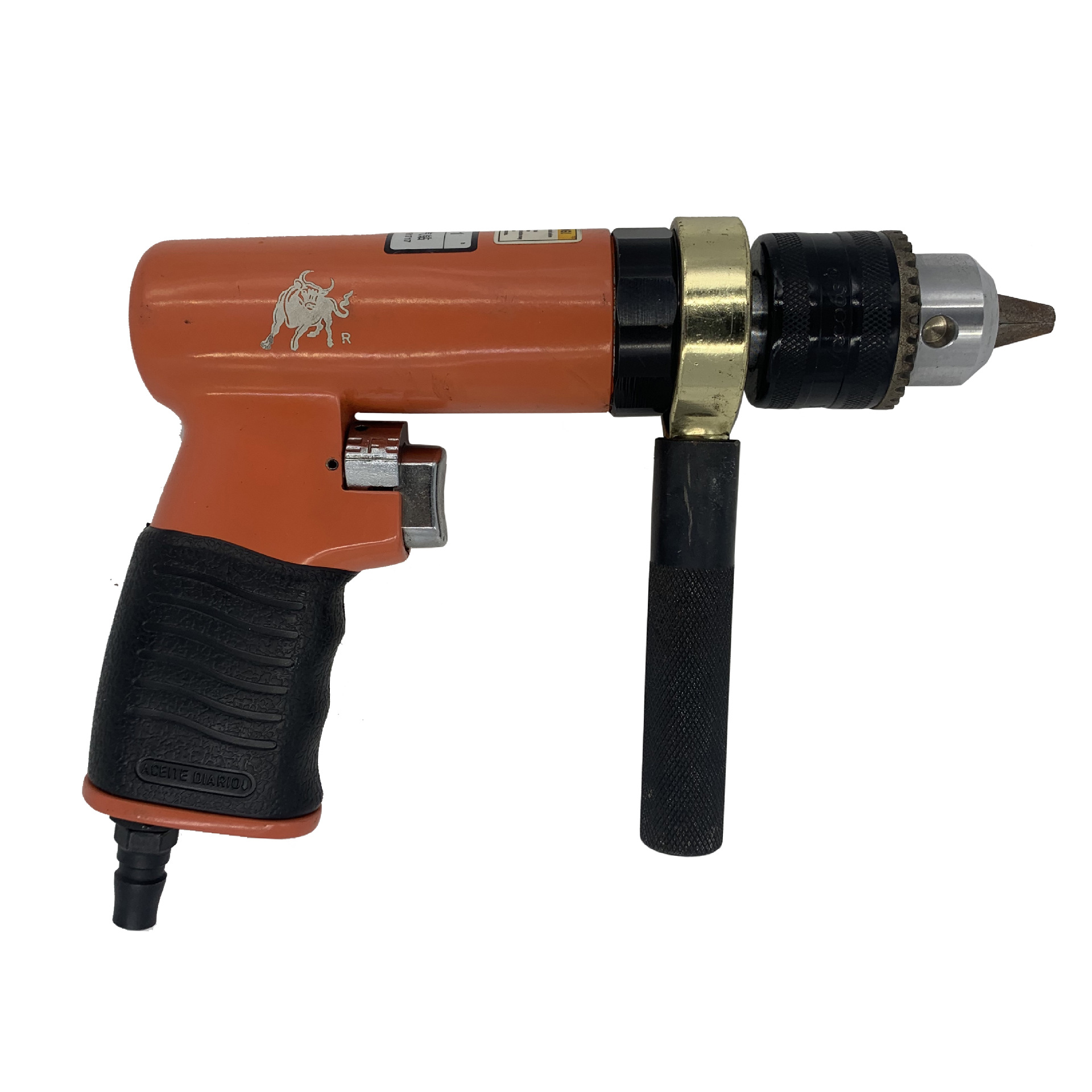 供应台湾黑牛气动工具,正逆转气动钻,手枪式气钻13mm