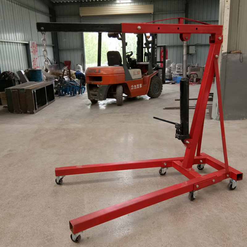 移动式吊机 移动式小起吊机 折叠式小吊车手动液压引擎起重机