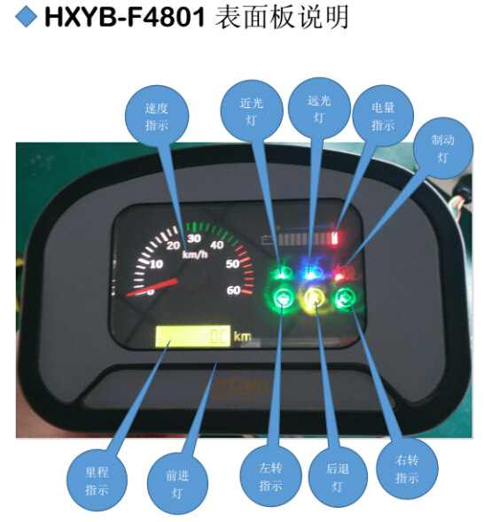 厂家现货批发 电动车仪表电动叉车电动观光车仪表显示器
