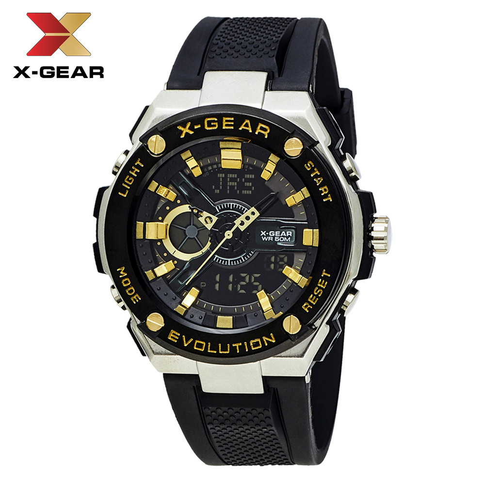 创意x-gear手表 男士爆款电子运动户外手表 防水电子石英钟表批发
