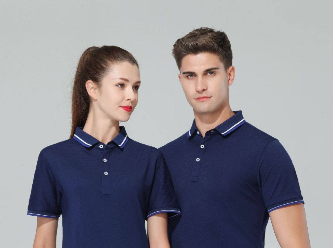 高端polo衫定制亲肤透气 车间办公室白领员工工作服刺绣男装