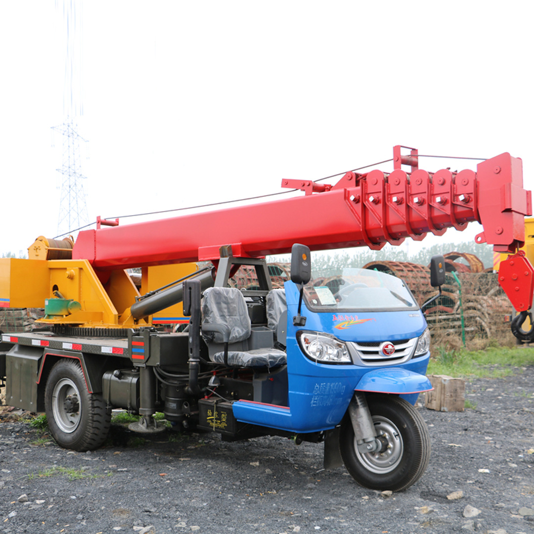 小型三轮随车吊农用小吊车 三轮平板吊车小吊车厂家 五征三轮吊机