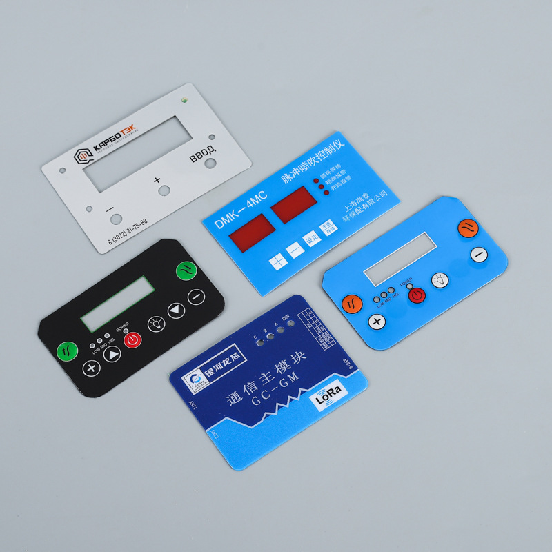 pvc面板专业定制pet遥控器仪器控制面板批发pc薄膜开关面板贴标牌